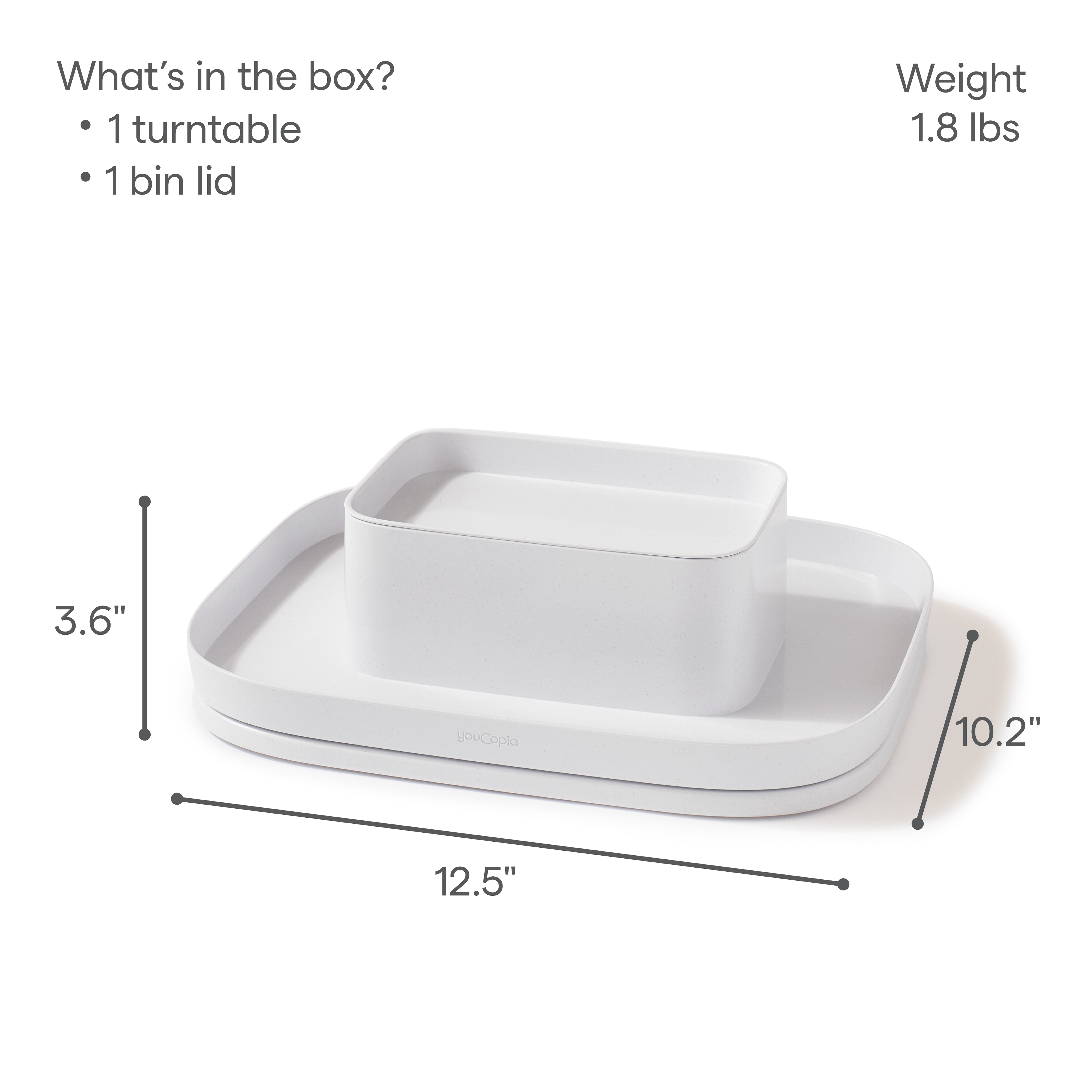 MagicTrack™ Rectangle Spice Turntable FAQ – YouCopia